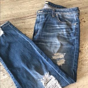 Women’s big star distressed skinny jeans